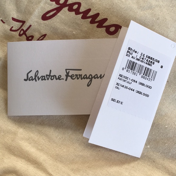 Ferragamo Selene Patent Oxblood Tote - Picture 6 of 6